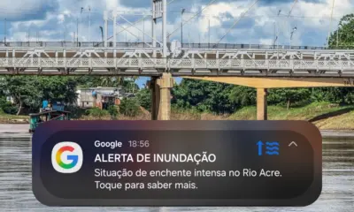 Moradores de Rio Branco recebem alerta do Google sobre cheia do rio Acre