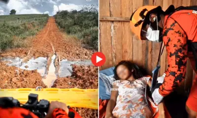 Mulher inconsciente é socorrida por bombeiros em ramal de Feijó