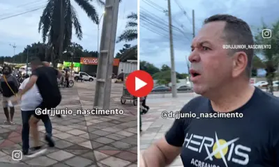 Influenciador é agredido durante ato em solidariedade à Venezuela no Lago do Amor