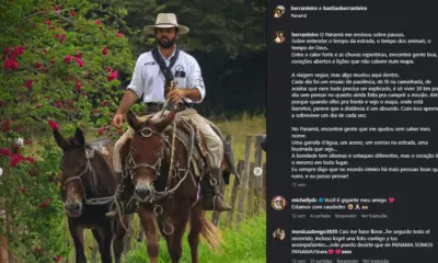 Viajante que percorre as Américas com cão e mulas segue rumo ao Acre