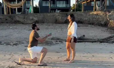 Jarude pede Ana Paula Correia em casamento em cenário paradisíaco