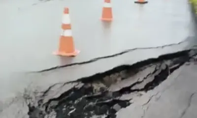 Erosão em trecho da BR-364 ameaça interromper tráfego após fortes chuvas