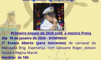 Marujada Brig: Esperança abre ciclo de vivências culturais com primeiro ensaio de 2026 em Rio Branco
