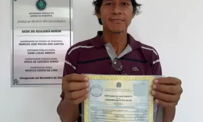 Morador de Rondônia viveu seis décadas sem registro civil e recebe primeiro documento em 2025