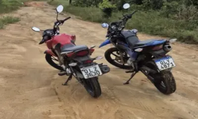 Duas motocicletas roubadas são encontradas pela Polícia Militar em Cruzeiro do Sul