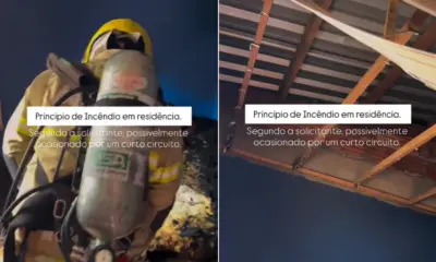 Princípio de incêndio em residência é registrado em Cruzeiro do Sul