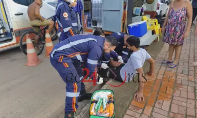 Criminosos em motocicleta passam atirando e ferem homem com um tiro no Segundo Distrito