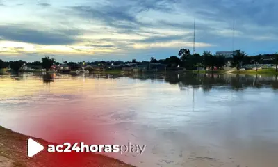 Na capital Rio Acre registra 14,06 metros e segue acima da cota