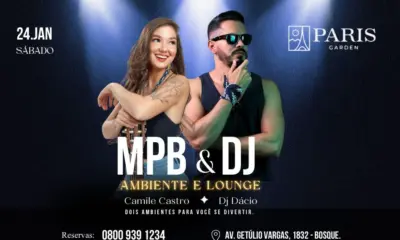 Paris Garden promove noite de MPB e DJ neste sábado