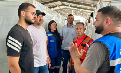 Matheus Paiva fiscaliza abrigos para famílias atingidas pelas enchentes do Rio Acre