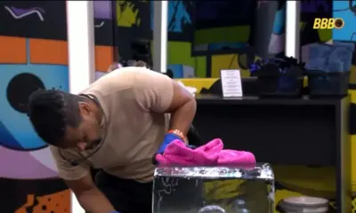 Alberto Cowboy barra Leandro de sua Festa do Líder no BBB 26