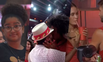 Resumo do BBB 26 hoje: madrugada de Festa tem beijão, sisters na mira do Paredão e Milena ‘maquiavélica’