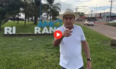 Bocalom se irrita com vandalismo em letreiro de Rio Branco: “bandido faz isso”