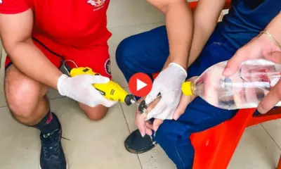 Bombeiros retiram anel preso no dedo de homem em Cruzeiro do Sul