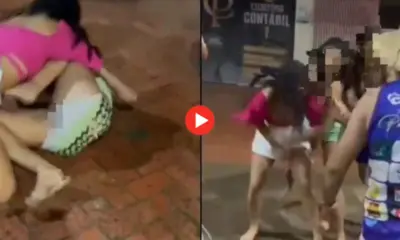 Confusão após festa termina em briga entre mulheres no centro de Sena