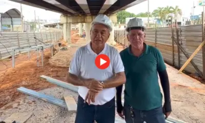 Viaduto Mamédio Bittar deve ser entregue até 20 de março, afirma Bocalom durante vistoria