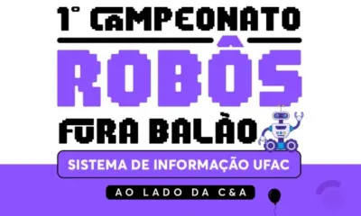 Competição de robótica abre Semana de Sistemas de Informação da Ufac