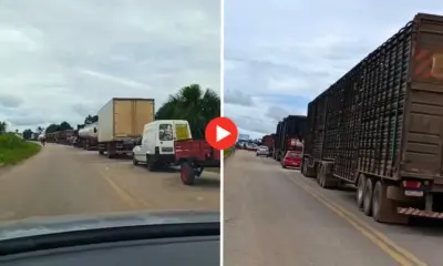 BR-364 segue interditada há 36 horas por moradores em Feijó