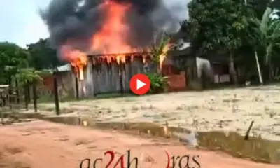 Residência é consumida pelo fogo no Segundo Distrito de Rio Branco