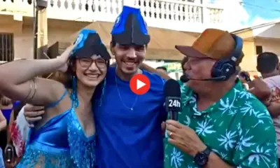 Folião se declara à esposa em bloquinho: “a mulher mais linda do mundo”