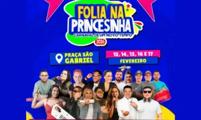 Folia na Princesinha 2026 promete movimentar Xapuri com 5 dias de Carnaval
