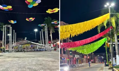 Centro de Cruzeiro do Sul é preparado para o Carnaval 2026