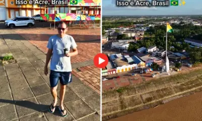 Fotógrafo acreano recria vídeo viral da Rocinha e destaca paisagem de Rio Branco