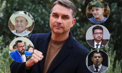 Anotações de Flávio Bolsonaro citam apoio do PL para governo e senado no Acre