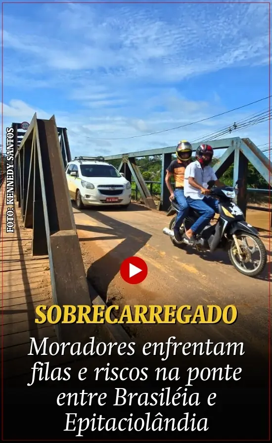 Moradores enfrentam filas e riscos na ponte entre Brasileia e Epitaciolândia