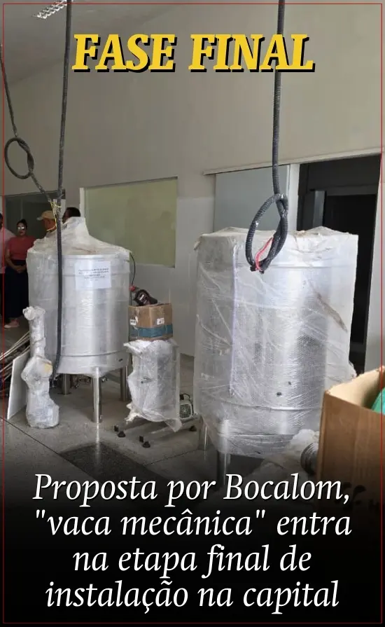Proposta por Bocalom, “vaca mecânica” entra na etapa final de instalação na capital