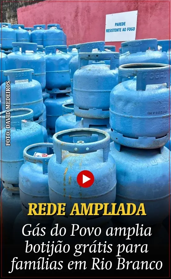 Gás do Povo amplia botijão grátis para famílias em Rio Branco; confira locais autorizados