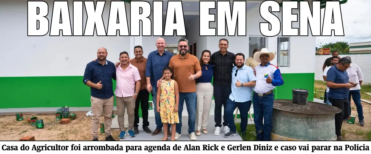 Casa do Agricultor foi arrombada para agenda de Alan Rick e Gerlen Diniz e caso vai parar na Polícia