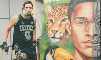 Há 18 anos no Acre, grafiteiro eleva obras públicas com arte e cores da Amazônia