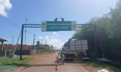 Acrelândia ganha novo pórtico após revitalização feita pelo Deracre