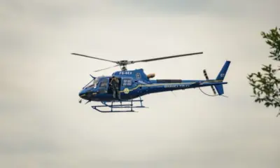 Helicóptero é usado na segurança do Carnaval de Cruzeiro do Sul