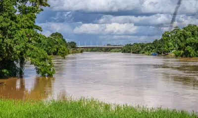 Mesmo acima da cota de transbordo, nível do Rio Acre segue em queda
