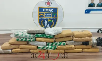 PM apreende 27 quilos de drogas após denúncia no Vila Acre