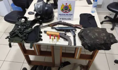 PM prende três homens e apreende armas após ataque a tiros no Taquari