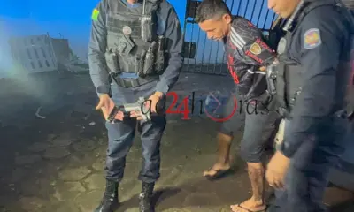Homem é preso por tráfico e porte ilegal de arma no Ramal do Canil