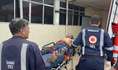 Motociclista fica ferido ao colidir com cachorro no Segundo Distrito