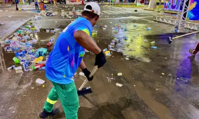 Mais de 12 toneladas de lixo são recolhidos na primeira noite de Carnaval em Cruzeiro do Sul