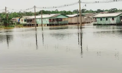 Rio Juruá dá sinais de vazante e começa a baixar em Cruzeiro do Sul