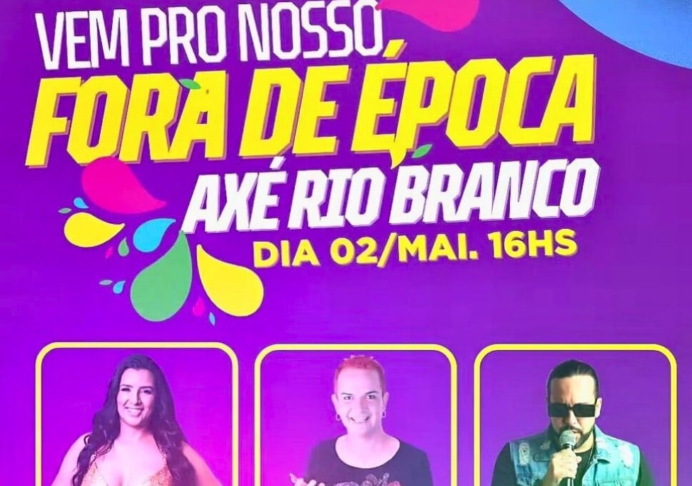 Rio Branco terá Carnaval fora de época em maio, na Concha Acústica