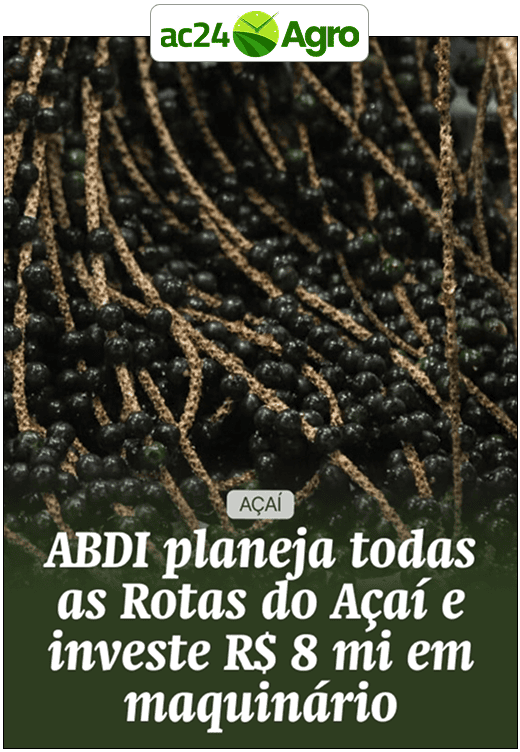 ABDI planeja todas as Rotas do Açaí e investe R$ 8 mi em maquinário